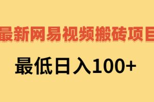 (2606期)2022网易视频搬砖赚钱,日收益120(视频教程+文档)