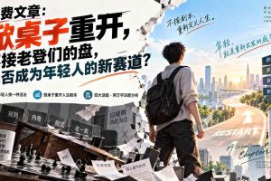 (20557期)付费文章:掀桌子重开,不接老登们的盘,能否成为年轻人的新赛道?